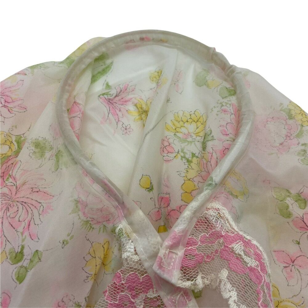 Scarf for Church Vintage 60s Womens Pink Floral Classic Small Head Band Shoulder - Picture 5 of 12